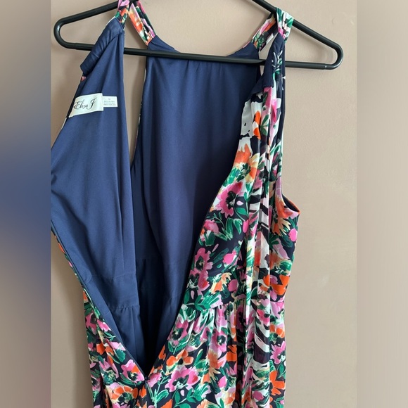 Eliza J Floral Print Maxi Halter Dress - Picture 5 of 7